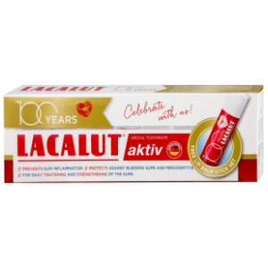 Pasta za zube LACALUT Aktiv 75ml + + balzam za usne gratis