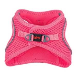 PAWS & WHISKERS Air mesh am za pse M neon roze