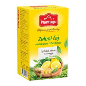 PLANTAGO zeleni čaj sa limunom i đumbirom 30g