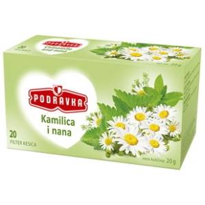 PODRAVKA čaj kamilica i nana 20g