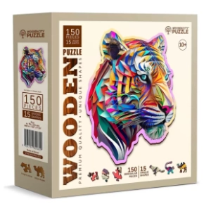 Puzzle Colorful tiger WOODEN