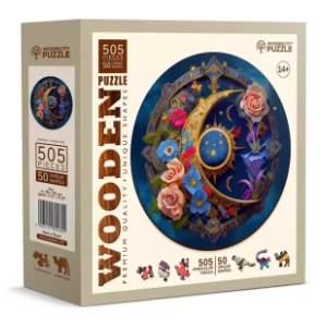 Puzzle Flower moon WOOODEN