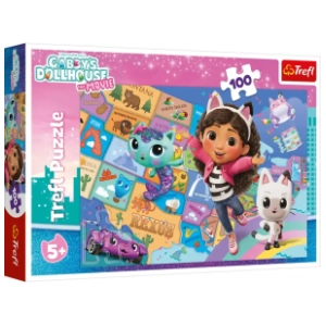 Puzzle Gabby’s dollhouse 100 delova TREFL