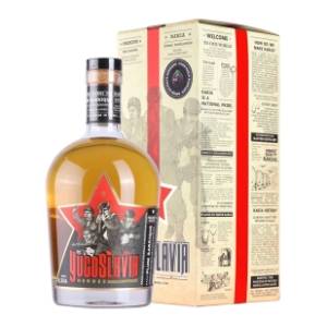 Rakija YUGOSLAVIA heroes šljiva bariqque box 0,7l