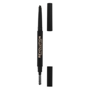 REVOLUTION Duo brow olovka za obrve dark brown