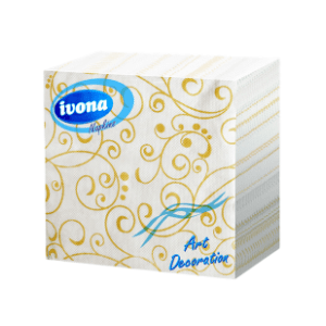 Salvete IVONA Art decor zlatne 2sloja 40kom