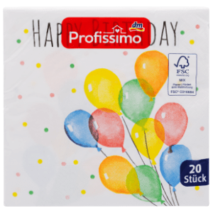 Salvete PROFISSIMO Happy birthday 2sloja 20kom