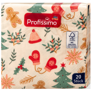 Salvete PROFISSIMO Zimski motivi 3sloja 20kom