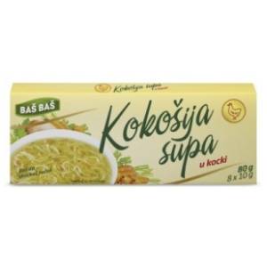 Supa BAŠ BAŠ kokošija u kocki 8x10g
