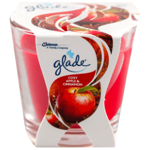 Sveća GLADE jabuka cimet 70g