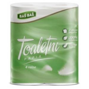 Toaletni papir BAŠ BAŠ 2sloja 4kom