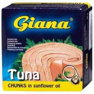 Tunjevina GIANA komadi u ulju 80g