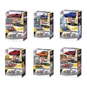 Fire City set sa vozilom 1:43 BURAGO (više vrsta) 1kom