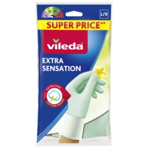 VILEDA rukavice extra senzations L 