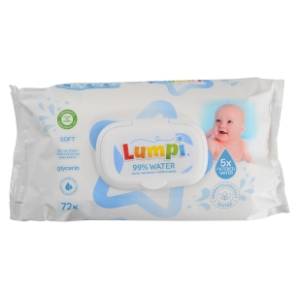 Vlažne maramice LUMPI aqua 72kom