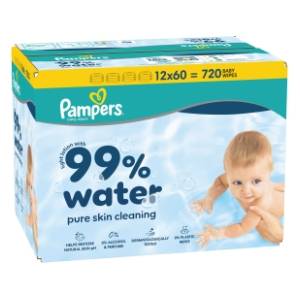 Vlažne maramice PAMPERS Aqua water 12x60kom