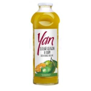 Voćni sok YAN pomorandža i limeta 100% 930ml
