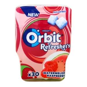 Žvake ORBIT refreshers lubenica malina 67g