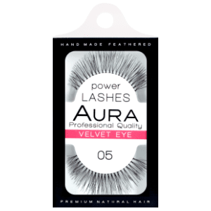 AURA Power lashes veštačke trepavice 05 velvet eye