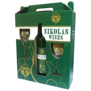 Belo vino NIKOLAS 0,75l + 2 čaše