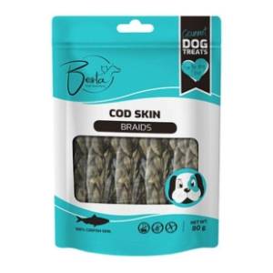 BESTA Braids poslastica za pse koža bakalara 80g