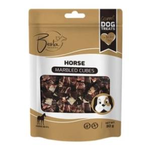 BESTA Marbeled cubes poslastica za pse konjsko meso 80g