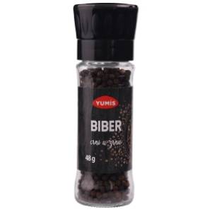 Biber YUMIS crni u zrnu staklo 48g