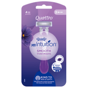 Brijač WILKINSON Quattro violet bloom 3kom