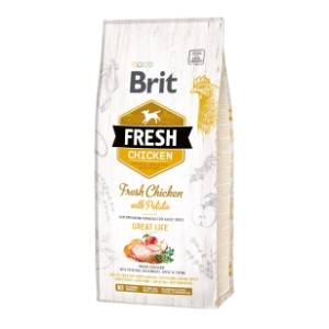 BRIT Fresh adult great life hrana za pse piletina 12kg