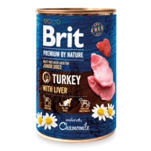 BRIT Premium by nature junior hrana za pse ćuretina i jetra 400g