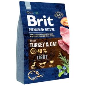 BRIT Premium by nature light  all breeds hrana za pse turkey & oat 3kg