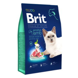 BRIT Premium by nature sensitive hrana za mačke jagnjetina 8kg