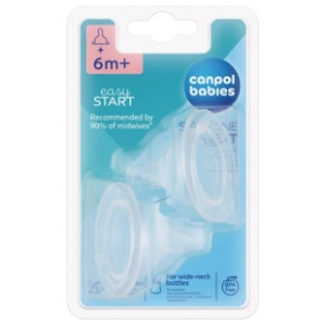 CANPOL BABIES Easy Start silikonska cucla X rez 21/733 1kom