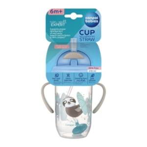 CANPOL BABIES No spill sportska šolja Exotic Animals 270ml siva