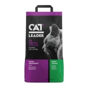 CAT LEADER Classic 2xodour attack fresh grudvajući posip za mačke 5kg