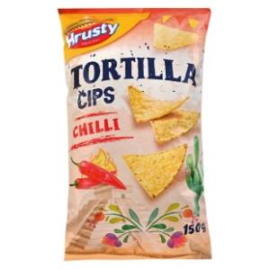 Čips HRUSTY tortilja chili 150g
