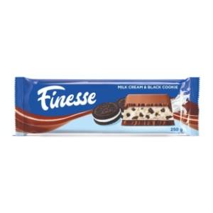 Čokolada FINESSE milk cream & black cookie 250g