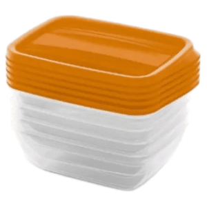 CURVER set kutija za hranu Vedo 5x500ml narandžasti