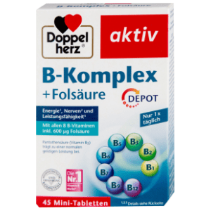 DOPPELHERZ Aktiv kompleks B vitamina i folna kiselina tablete 45kom