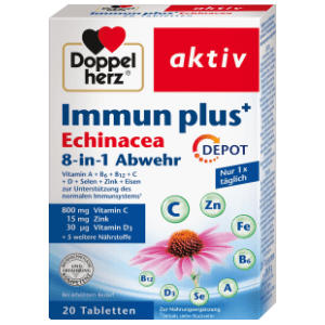 DOPPELHERZ Aktiv immun plus echinacea 8in1 tablete 20kom