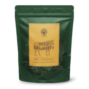 ESSENTIAL Beef delights poslastica za pse sušeni goveđi jednjak 150g