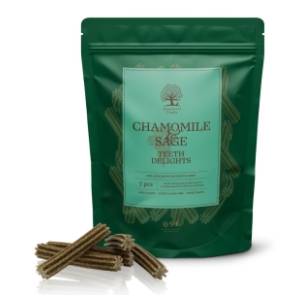 ESSENTIAL Teeth delights poslastica za pse kamilica i žalfija 250g