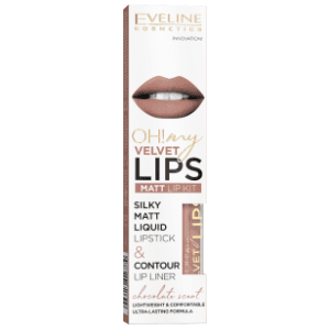 EVELINE  My lips set mat tečni karmin i olovka 11 cookie milkshake