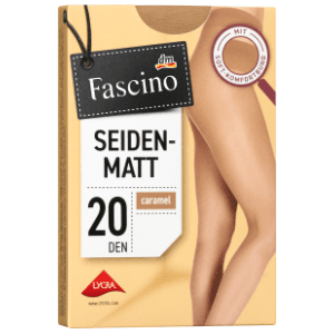 FASCINO hulahopke svilene mat 20den karamel 38-40