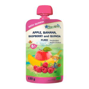 FLEUR ALPINE organski pire sa malinom i kinoom 120g