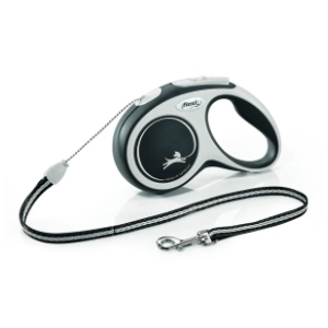 FLEXI Comfort cord povodac za pse S 5m crni