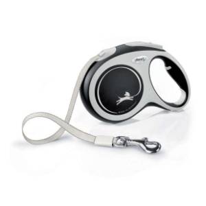 FLEXI Comfort tape povodac za pse S 5m crni