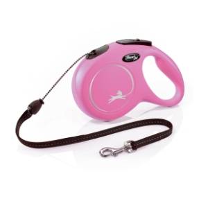 FLEXI New classic cord povodac za pse L 8m roze