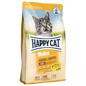 HAPPY CAT Minkas hairball control hrana za odrasle mačke piletina 10kg
