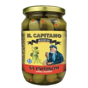 IL CAPITANO zelene masline punjene paprikom 720ml